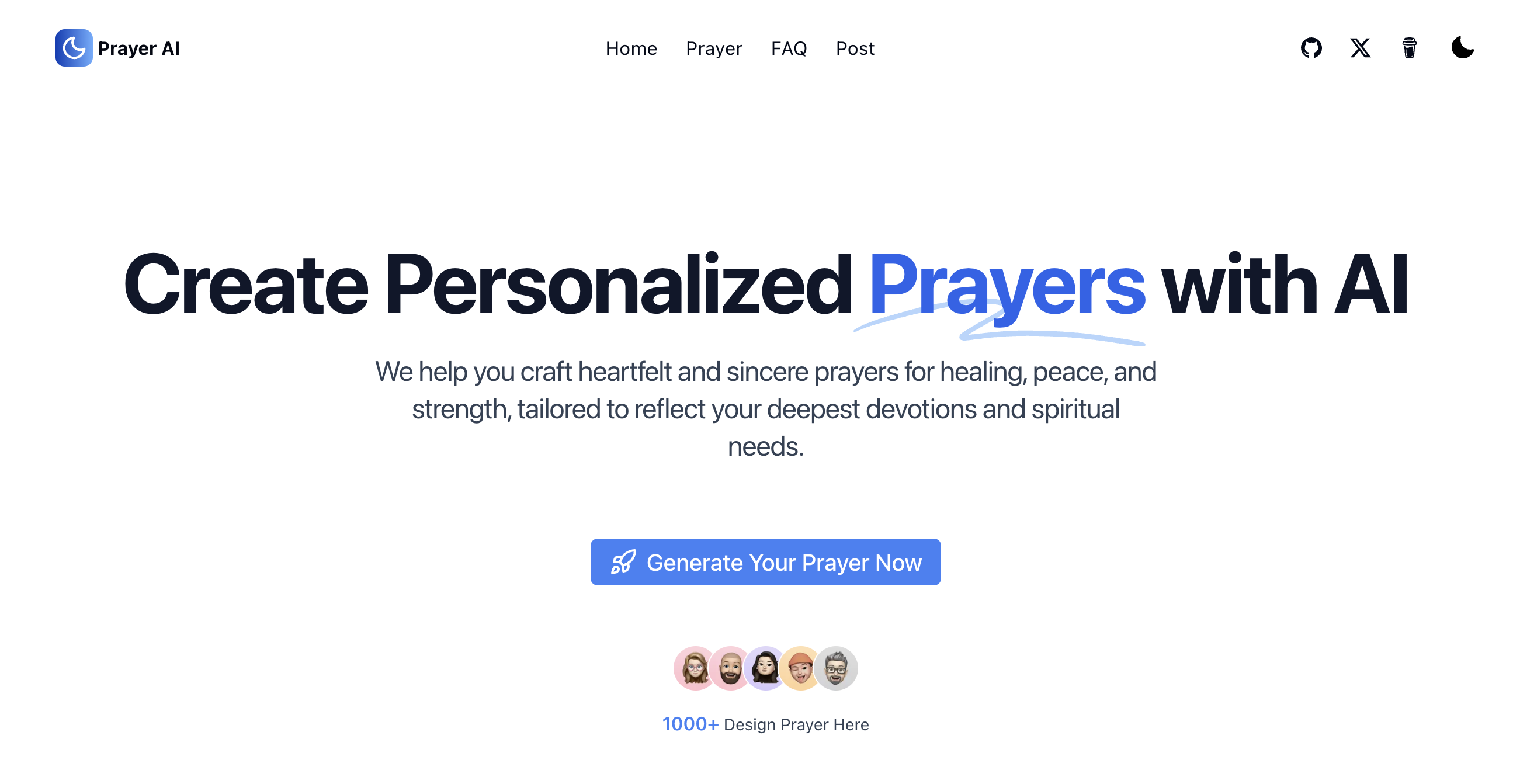 Create Personalized Prayers with PrayerAI